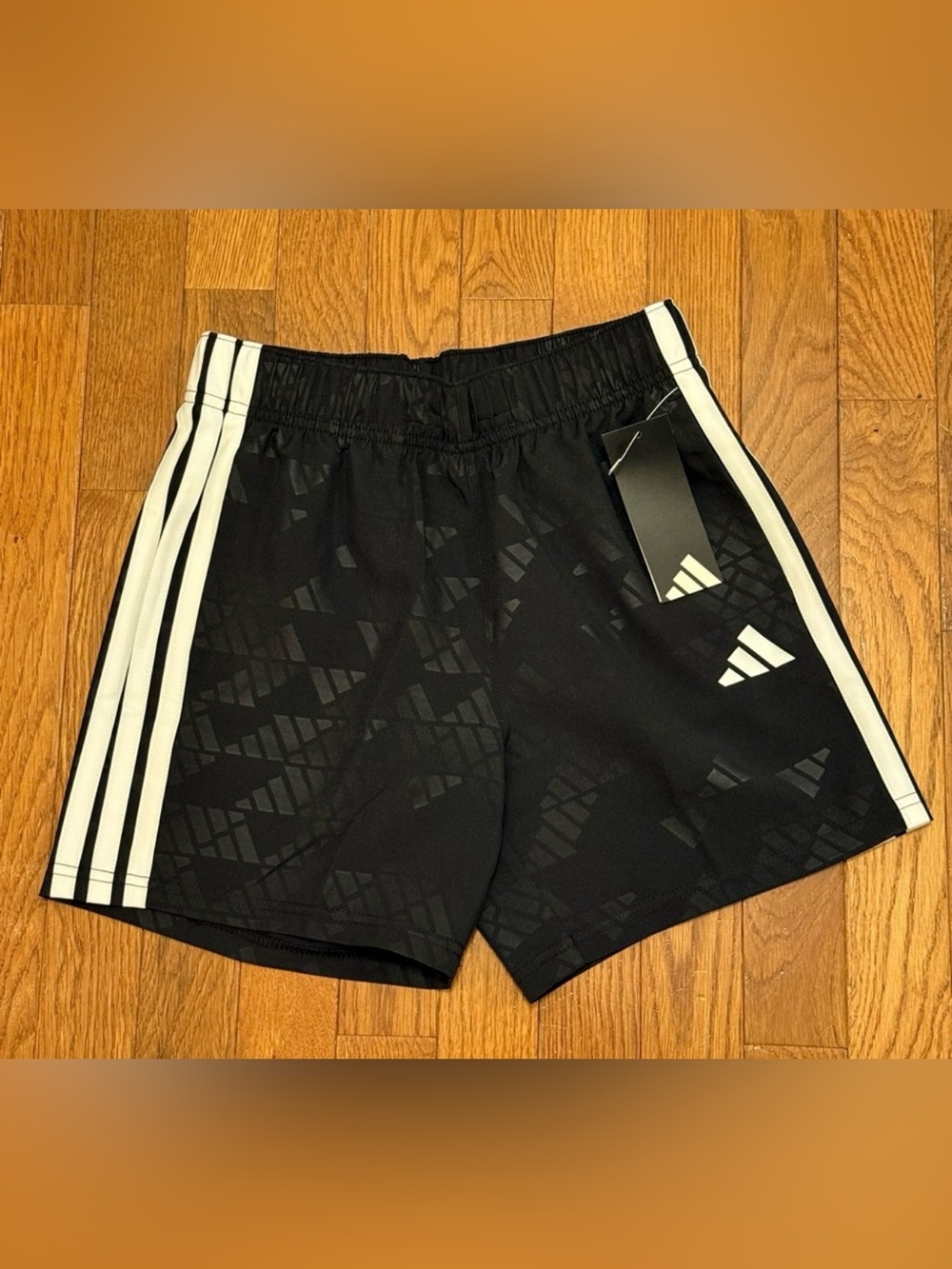 Adidas Boys M (10/12) Legacy Deboss AOP Woven Shorts Regular Fit - NWT